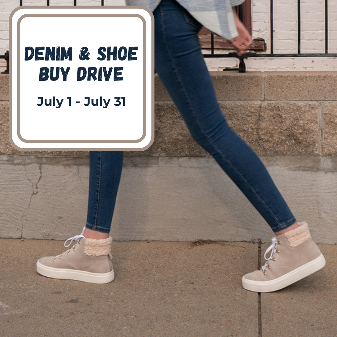 denim and shoe buy drive